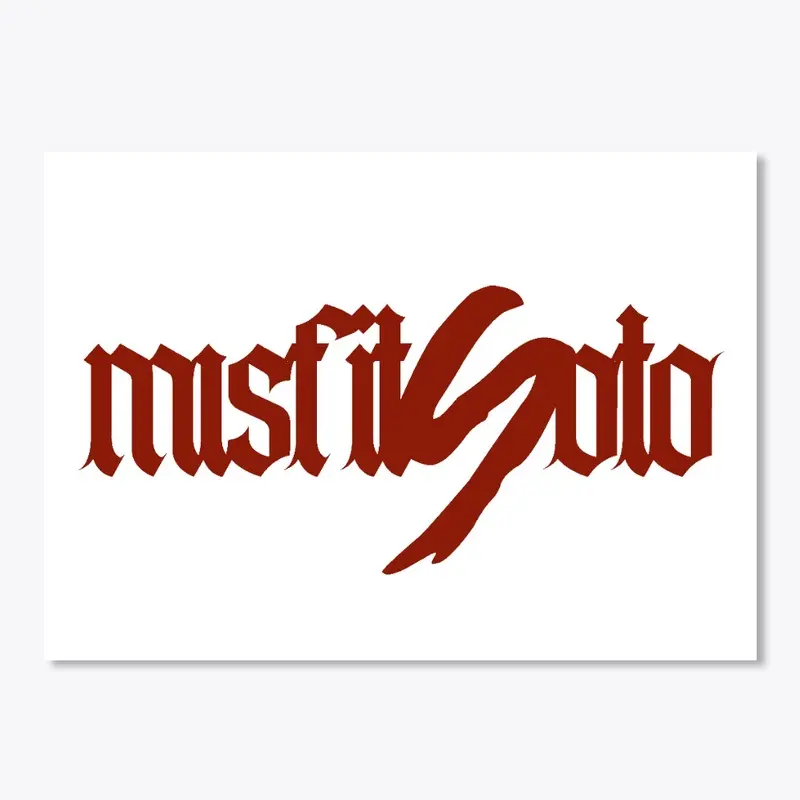 misfit logo sticker